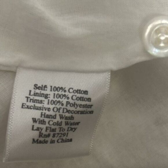 Johnny Was Collection Skirt 8 Floral Embroidered Beaded Dainty Lace Cotton Midi - Picture 9 of 9